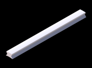 Silicone Profile P945F - type format Lamp - irregular shape