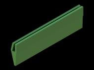 Silicone Profile P945L - type format U - irregular shape