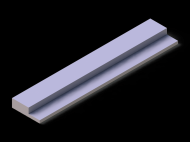 Silicone Profile P94850C - type format Flat Silicone Profile - irregular shape