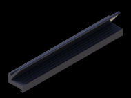 Silicone Profile P965H - type format Lipped - irregular shape