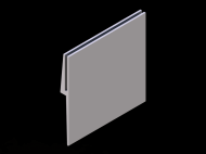 Silicone Profile P97822C - type format U - irregular shape