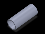 Silicone Profile TS5039,531,5 - type format Silicone Tube - tube shape