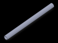 Silicone Profile TS6007,505,5 - type format Silicone Tube - tube shape