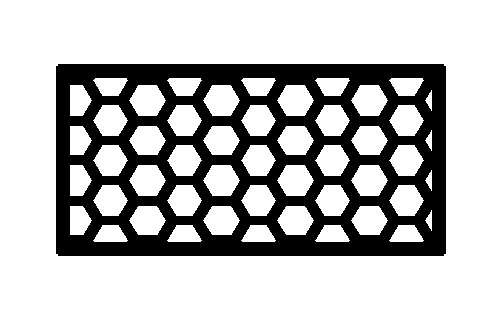 Rectángulo Esponja - forma regular