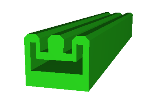 Perfil de Silicona P437A para junta hinchable Perfil de Silicona P437A