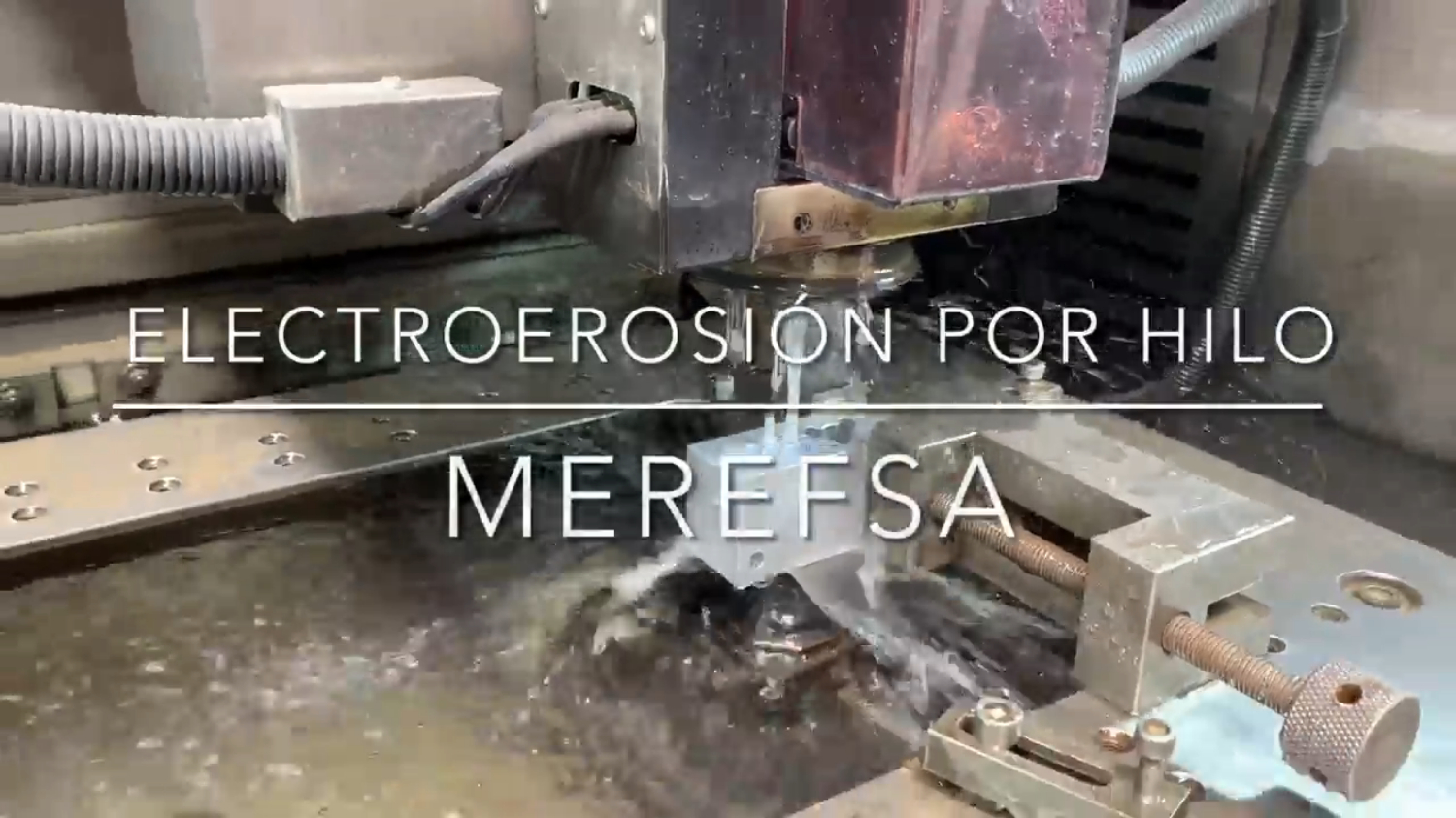 Machining process in MEREFSA: WIRE EDM