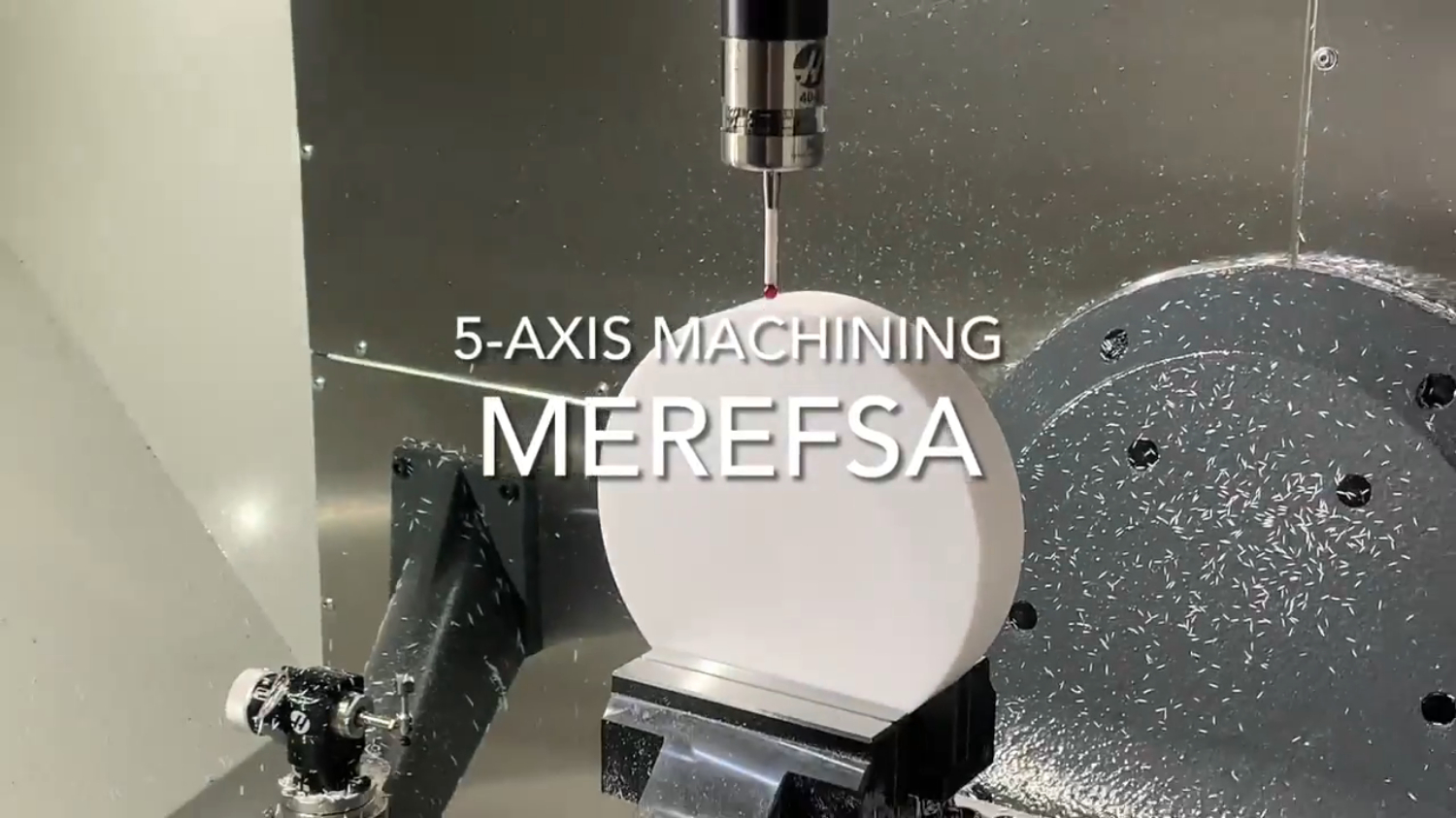 Machining process in MEREFSA: 5-Axis Simultaneus machining