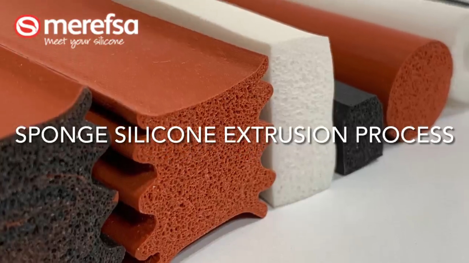 Sponge silicone extrussion process