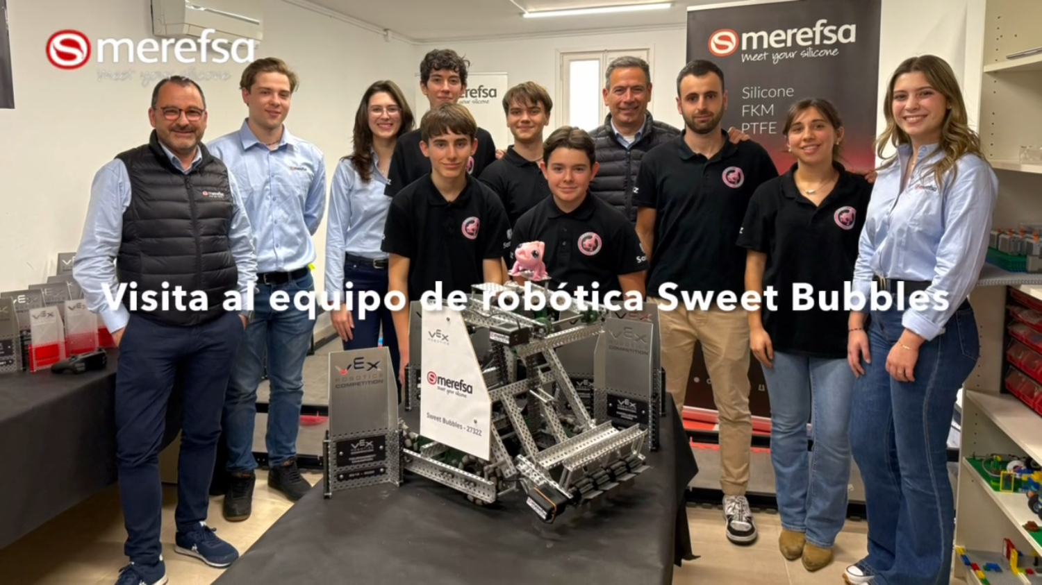 Impulsando el talento joven: Merefsa apoya al equipo de robótica Sweet Bubbles