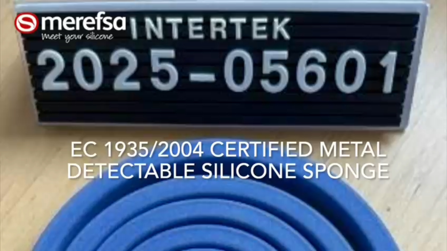 Merefsa homologue son silicone cellulaire détectable par les détecteurs de métaux CE 1935/2004