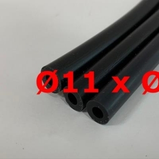 M. BLACK SILICONE TUBE FOOD GRADE 60 SH° (±5) Øe 11 mm X Øi 7 mm