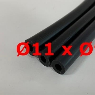 M. BLACK SILICONE TUBE FOOD GRADE 60 SH° (±5) Øe 11 mm X Øi 9 mm