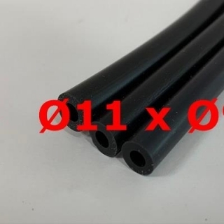 M. BLACK SILICONE TUBE FOOD GRADE 60 SH° (±5) Øe 11 mm X Øi 9 mm 