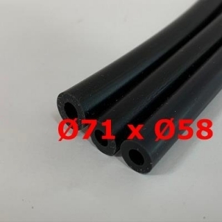 M. BLACK SILICONE TUBE FOOD GRADE 60 SH° (±5) Øe 71 mm X Øi 58 mm