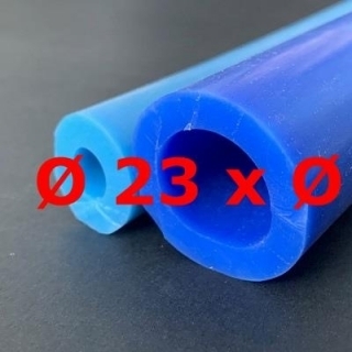 M. BLUE (RAL APPROX.5012)+E1 NORM SILICONE HOSE FOOD GRADE 50 SHº (±5) Øe 23mm X Øi 8 mm (±0.4)