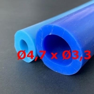 M. BLUE SILICONE TUBE FOOD GRADE 60 SH° (±5) Øe 4,7 mm X Øi 3,3 mm 