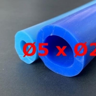 M. BLUE SILICONE TUBE FOOD GRADE 60 SH° (±5) Øe 5 mm X Øi 2 mm 