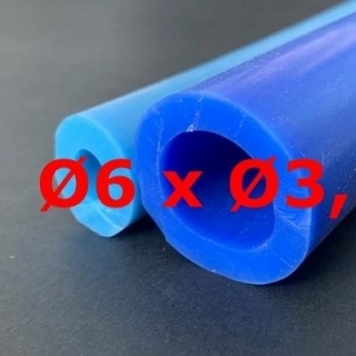 M. BLUE SILICONE TUBE FOOD GRADE 75 SH° (±5) Øe 6 mm X Øi 3,5 mm 