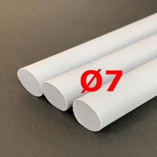 M. CORDE SILICONE GRIS ALIMENTAIRE 60 SH° (±5) Ø 7 mm 