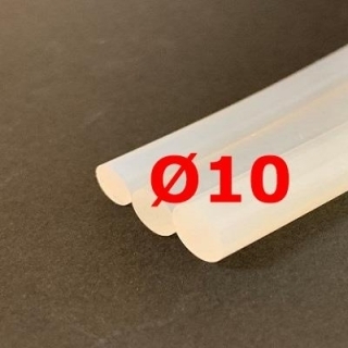 M. CORDE SILICONE TRANSLUCIDE ALIMENTAIRE 40 SH° (±5) Ø 10 mm 