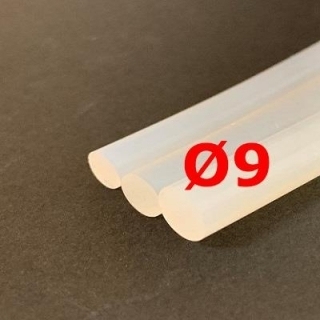 M. CORDE SILICONE TRANSLUCIDE ALIMENTAIRE 50 SH° (±5) Ø 9 mm 