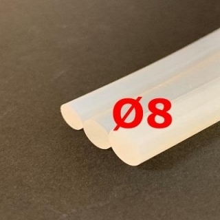 M. CORDE SILICONE TRANSLUCIDE ALIMENTAIRE 60 SH° (±5) Ø 8 mm 