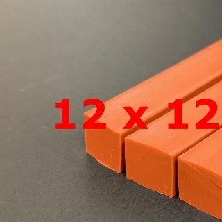 M. RED BRICK SILICONE PROFILE FOOD GRADE 60 SH° (±5) 12 mm X 12 mm