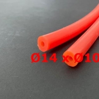 M. RED BRICK SILICONE TUBE FOOD GRADE 60 SH° (±5) Øe 14 mm X Øi 10 mm 