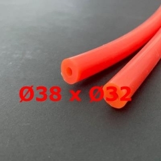 M. RED BRICK SILICONE TUBE FOOD GRADE 60 SH° (±5) Øe 38 mm X Øi 32 mm 