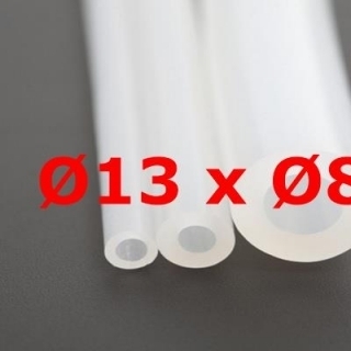 M. SILICONE TUBE FOOD GRADE TRANSLUCIDE 60SHº (±5)  Øe 13 mm X Øi 8 mm