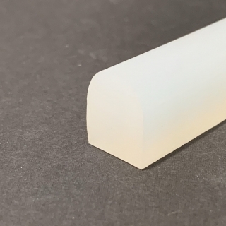  M. TRANSLUCENT FOOD GRADE SILICONE PROFILE 60 SH°(±5) DIE. 93122B, 14 mm x 16 mm "D"