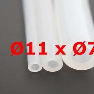 M. TRANSLUCENT FOOD GRADE SILICONE TUBE 60 SH° (±5) Øe 11 mm X Øi 7 mm