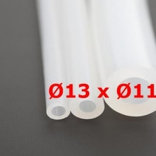 M. TRANSLUCENT FOOD GRADE SILICONE TUBE 60 SH° (±5) Øe 13 mm X Øi 11 mm