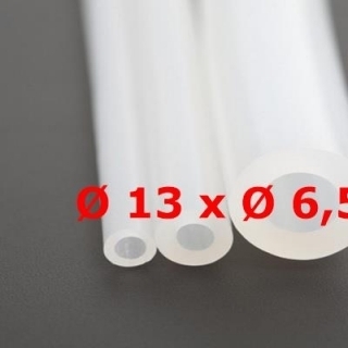 M. TRANSLUCENT FOOD GRADE SILICONE TUBE 60 SHº (±5) Øe 13 mm X Øi 6,5 mm