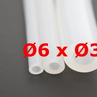 M. TRANSLUCENT FOOD GRADE SILICONE TUBE 60 SH° (±5) Øe 6 mm X Øi 3 mm