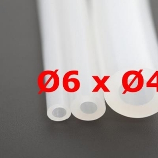 M. TRANSLUCENT FOOD GRADE SILICONE TUBE 60 SH° (±5) Øe 6 mm X Øi 4 mm