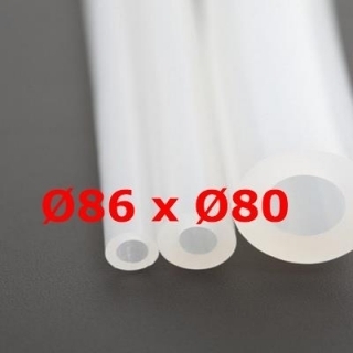 M. TRANSLUCENT SILICONE TUBE 60 SH° (±5) Øe 86 mm X Øi 80 mm 