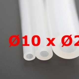 M. TRANSLUCENT SILICONE TUBE FOOD GRADE 60 SH° (±5) Øe 10 mm X Øi 2 mm