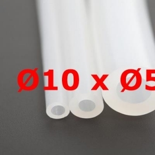 M. TRANSLUCENT SILICONE TUBE FOOD GRADE 60 SH° (±5) Øe 10 mm X Øi 5 mm