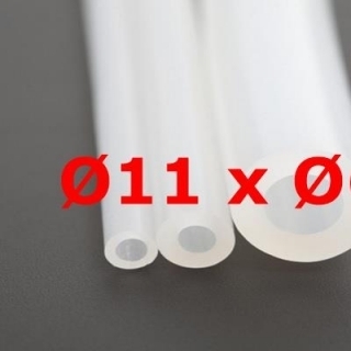 M. TRANSLUCENT SILICONE TUBE FOOD GRADE 60 SHº (±5) Øe 11 mm X Øi 6 mm