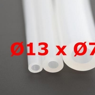 M. TRANSLUCENT SILICONE TUBE FOOD GRADE 60 SH° (±5) Øe 13 mm X Øi 7 mm 