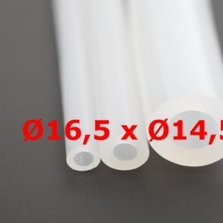 M. TRANSLUCENT SILICONE TUBE FOOD GRADE 60 SH° (±5) Øe 16,5 mm X Øi 14,5 mm 