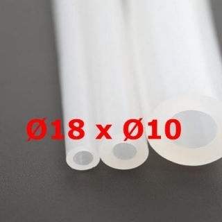 M. TRANSLUCENT SILICONE TUBE FOOD GRADE 60 SH° (±5) Øe 18 mm X Øi 10 mm