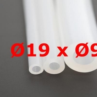 M. TRANSLUCENT SILICONE TUBE FOOD GRADE 60 SH° (±5) Øe 19 mm X Øi 9 mm 