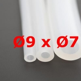 M. TRANSLUCENT SILICONE TUBE FOOD GRADE 60 SH° (±5) Øe 9 mm X Øi 7 mm