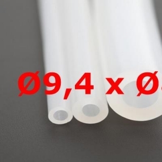 M. TRANSLUCENT SILICONE TUBE FOOD GRADE 60 SH° (±5) Øe 9,4 mm X Øi 8 mm 