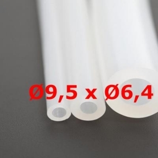 M. TRANSLUCENT SILICONE TUBE FOOD GRADE 60 SH° (±5) Øe 9,5 mm X Øi 6,4 mm 