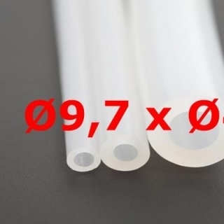 M. TRANSLUCENT SILICONE TUBE FOOD GRADE 60 SH° (±5) Øe 9,7 mm X Øi 4 mm 