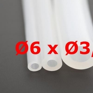 M. TRANSLUCENT SILICONE TUBE FOOD GRADE 65 SH (±5) Øe 6mm X Øi 3,5mm