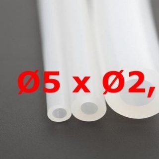 M. TRANSLUCENT SILICONE TUBE FOOD GRADE 70 SH° (±5) Øe 5 mm X Øi 2,2 mm 